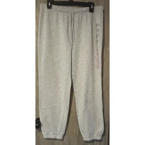 Aeropostale Women's Heather Gray Sweatpants Size XL Drawstring Waist